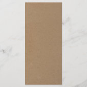 Rustikales Menü für Hochzeiten oder andere Besonde Programm (Rückseite)