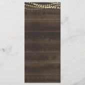 Rustikales Menü für Hochzeiten oder andere Besonde Programm (Rückseite)