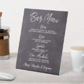 Rustikales Menü für Hochzeiten und Personalisierte Sockelschild (In SItu)