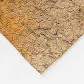 Rustikales Metall: starker texturierter Hintergrun Fleecedecke (Ecke)