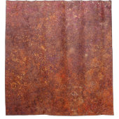 Rustikales Metall: strukturierte Oberfläche. Duschvorhang (Vorderseite)