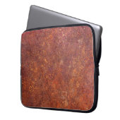 Rustikales Metall: strukturierte Oberfläche. Laptopschutzhülle (Vorderseite Links)