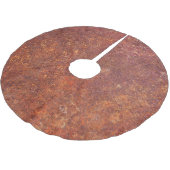 Rustikales Metall: strukturierte Oberfläche. Polyester Weihnachtsbaumdecke (Schrägansicht)