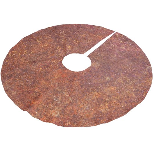 Rustikales Metall: strukturierte Oberfläche. Polyester Weihnachtsbaumdecke (Schrägansicht)