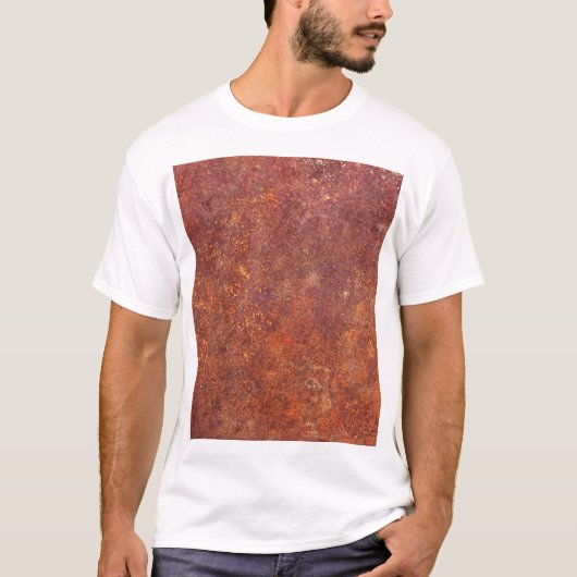 Rustikales Metall: strukturierte Oberfläche. T-Shirt (Vorderseite)