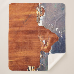 Rustikales Metall: Vintage Eisenstruktur. Sherpadecke