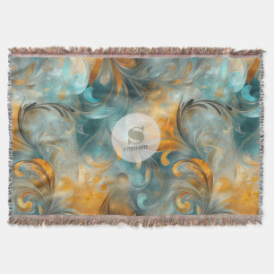 Rustikales Metallic Paisley Abstrakt - Vintag Insp Decke