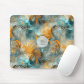 Rustikales Metallic Paisley Abstrakt - Vintag Insp Mousepad (Mit Mouse)
