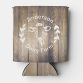 Rustikales Milchbauernholz Dosenkühler (Vorderseite)