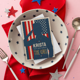 Rustikales Militär der weiblichen Fluggesellschaft Einladung