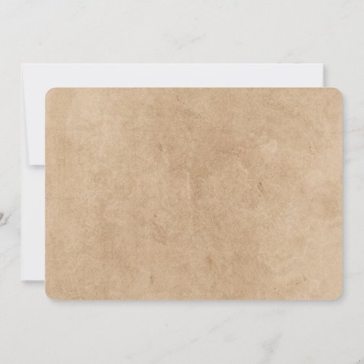 Rustikales Militär geht weg Party | Abschied Einladung (Rückseite)