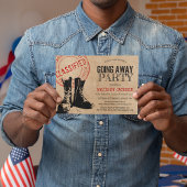 Rustikales Militär geht weg Party | Abschied Einladung