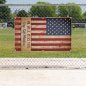 Rustikales Militär geht weg Party amerikanische Fl Banner (Insitu)