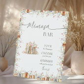 Rustikales Mimosa Bar Brautparty & Hochzeit Sockelschild