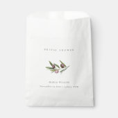 Rustikales Minimal Olive Branch Foliage Brautparty Geschenktütchen (Vorderseite)