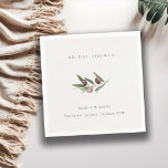 Rustikales Minimal Olive Branch Foliage Brautparty Serviette<br><div class="desc">Für weitere Anpassungen oder andere passende Artikel kontaktieren Sie mich bitte unter yellowfebstudio@gmail.com</div>