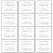 Rustikales Minimal-Skript für Hochzeit-Gästeschrif Aufkleber (Vorderseite)