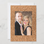 Rustikales Mint & Blue Boho Weinverkostung Brautpa Einladung (Rückseite)