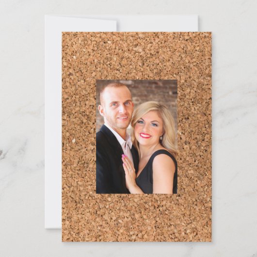 Rustikales Mint Boho Weinverkostung Hochzeitsfest Save The Date (Rückseite)