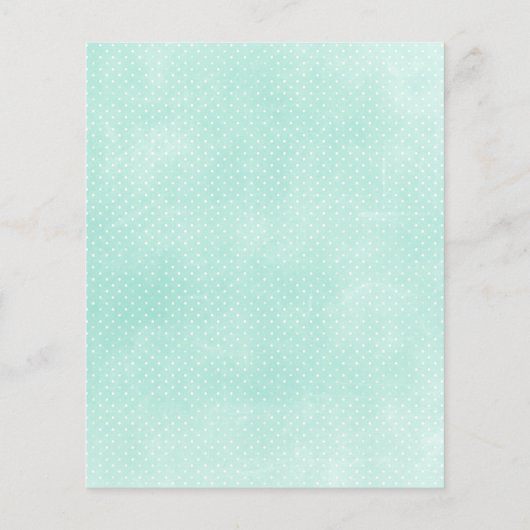 Rustikales Minze & Yellow Boho Geo Mod Scrapbook P Flyer (Hinten)