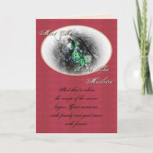 Rustikales Mistletoe Weihnachten Winter Solstice (Vorderseite)