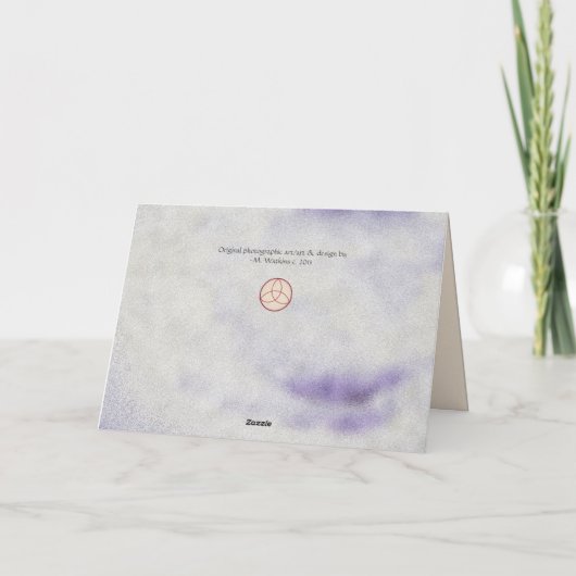 Rustikales Mistletoe Weihnachten Winter Solstice (Rückseite)