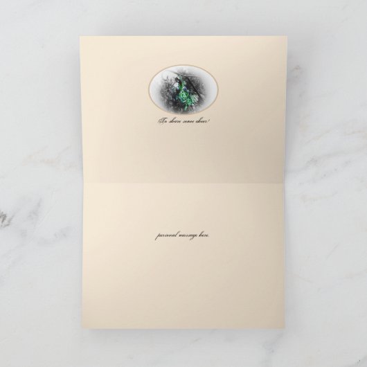 Rustikales Mistletoe Weihnachten Winter Solstice (Innenseite)