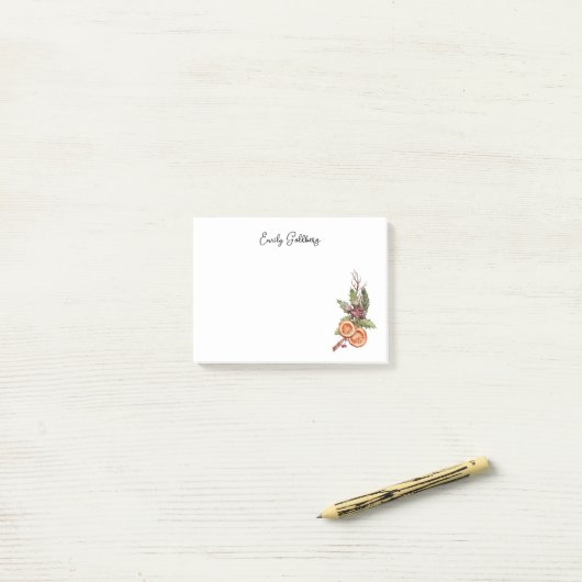 Rustikales Mistletowein Post-it Klebezettel (Auf Schreibtisch)