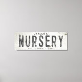 Rustikales modernes Bauernhaus Baby Kinderzimmer L Leinwanddruck (Vorderseite)