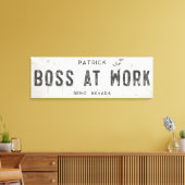 Rustikales modernes Bauernhaus Boss Office Long Leinwanddruck (Insitu (Wohnzimmer))