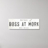 Rustikales modernes Bauernhaus Boss Office Long Leinwanddruck (Vorderseite)