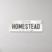 Rustikales modernes Bauernhaus Haus Long Leinwanddruck (Vorderseite)