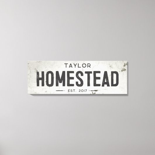 Rustikales modernes Bauernhaus Haus Long Leinwanddruck (Vorderseite)