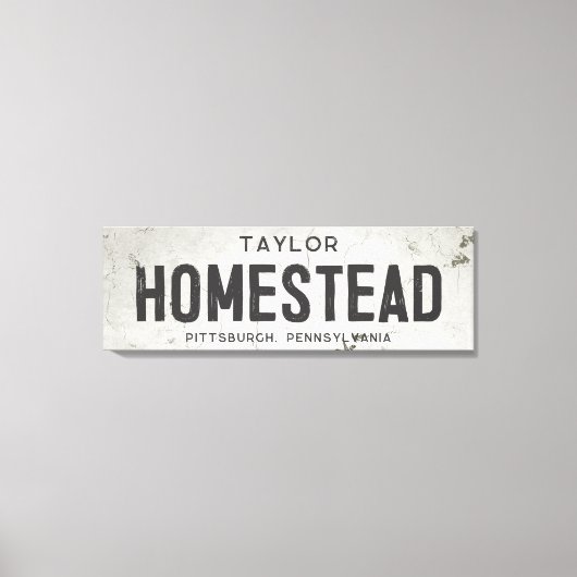 Rustikales modernes Bauernhaus Leinwanddruck (Vorderseite)