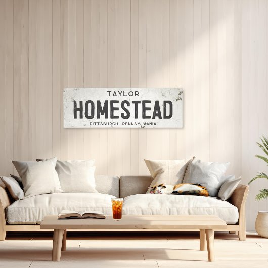 Rustikales modernes Bauernhaus Leinwanddruck