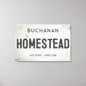 Rustikales, modernes Bauernhaus Leinwanddruck (Vorderseite)