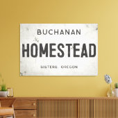 Rustikales, modernes Bauernhaus Leinwanddruck (Insitu (Wohnzimmer))