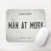 Rustikales, modernes Bauernhaus männlicher Name St Mousepad (Mit Mouse)