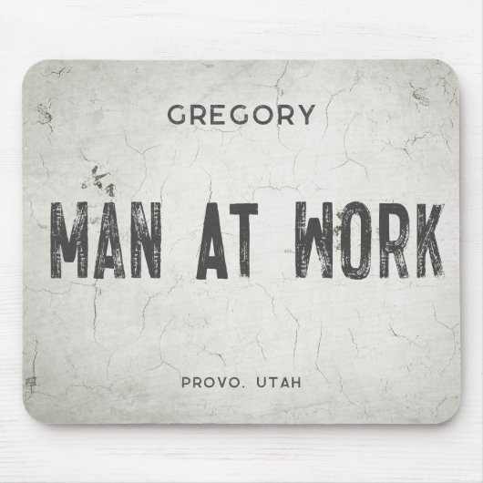 Rustikales, modernes Bauernhaus männlicher Name St Mousepad (Vorne)