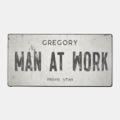 Rustikales, modernes Bauernhaus männlicher Name St Schreibtischunterlage (Vorderseite)