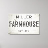 Rustikales, modernes Bauernhaus Zeichen Leinwanddruck (Vorderseite)