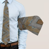 Rustikales, modernes Diamantenmuster mit bewittert Krawatte