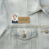 Rustikales, modernes, handgeschriebenes Foto Kraft Namensschild (Beispiel)