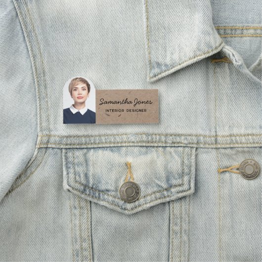 Rustikales, modernes, handgeschriebenes Skript-Fot Namensschild (Beispiel)