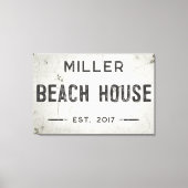 Rustikales modernes Industriehaus Beach House Leinwanddruck (Vorderseite)