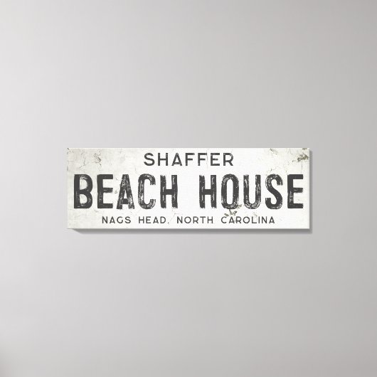 Rustikales modernes Industriehaus Beach House Leinwanddruck (Vorderseite)