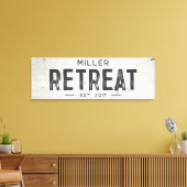 Rustikales, modernes Industriehaus lange Leinwanddruck (Insitu (Wohnzimmer))