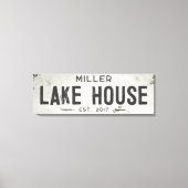 Rustikales, modernes Industriehaus Lange Leinwanddruck (Vorderseite)