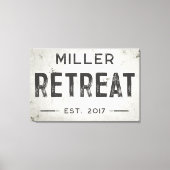 Rustikales modernes Industriehaus Leinwanddruck (Vorderseite)