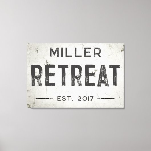 Rustikales modernes Industriehaus Leinwanddruck (Vorderseite)